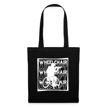 Fauteuil roulant Airsoft - Sac en tissu - noir - Devant
