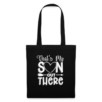 Maman Mère Fils C’est mon fils là-bas - Sac en tissu - noir - Devant