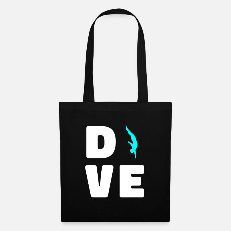 Plongée Plongeuse Fun - Sac en tissu - noir