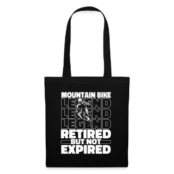 Mountain bike mountain biker Mtb retired - Tote Bag - black - Front