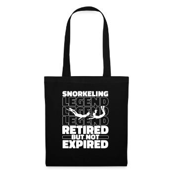 Snorkeling in retirement - Tote Bag - black - Front