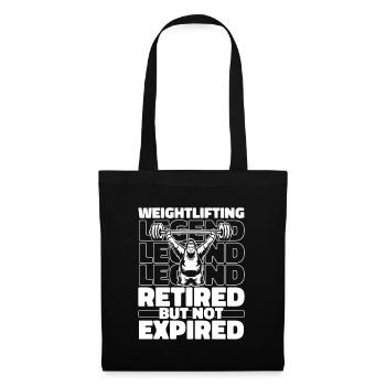 Weightlifting Retired Weightlifter - Tote Bag - black - Front