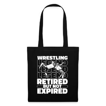 Wrestling Wrestler Im Ruhestand - Stoffbeutel - Schwarz - Vorne