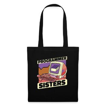Développeur Coder Programmeur Sœur - Sac en tissu - noir - Devant