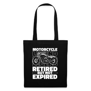 Retired Motorcycle Biker Motorbike - Tote Bag - black - Front