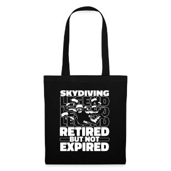 Skydiving Skydiving Pensioners - Tote Bag - black - Front