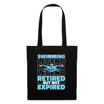 Natation Nageurs retraités - Sac en tissu - noir - Devant