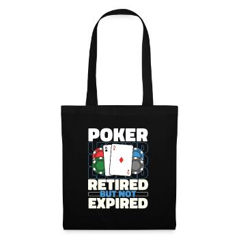 Retraités du poker - Sac en tissu - noir - Devant