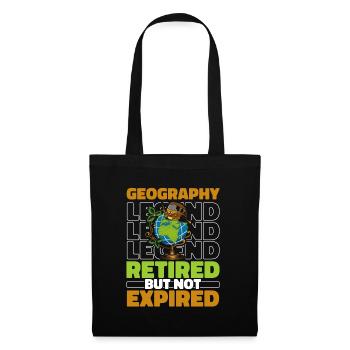 Geography Retired geographer - Tote Bag - black - Front