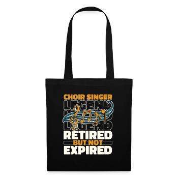 Choristes à la retraite - Sac en tissu - noir - Devant