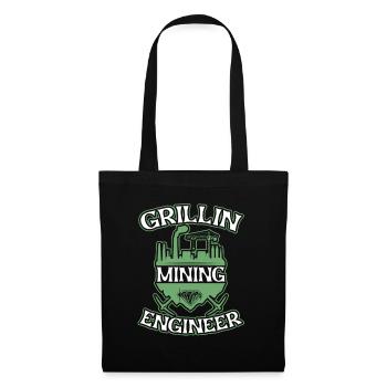 Ingénieur Grillage Ingénieur minier - Sac en tissu - noir - Devant
