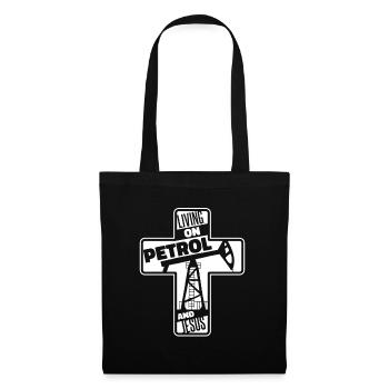 Traversée de plates-formes pétrolières de champs pétrolifères - Sac en tissu - noir - Devant