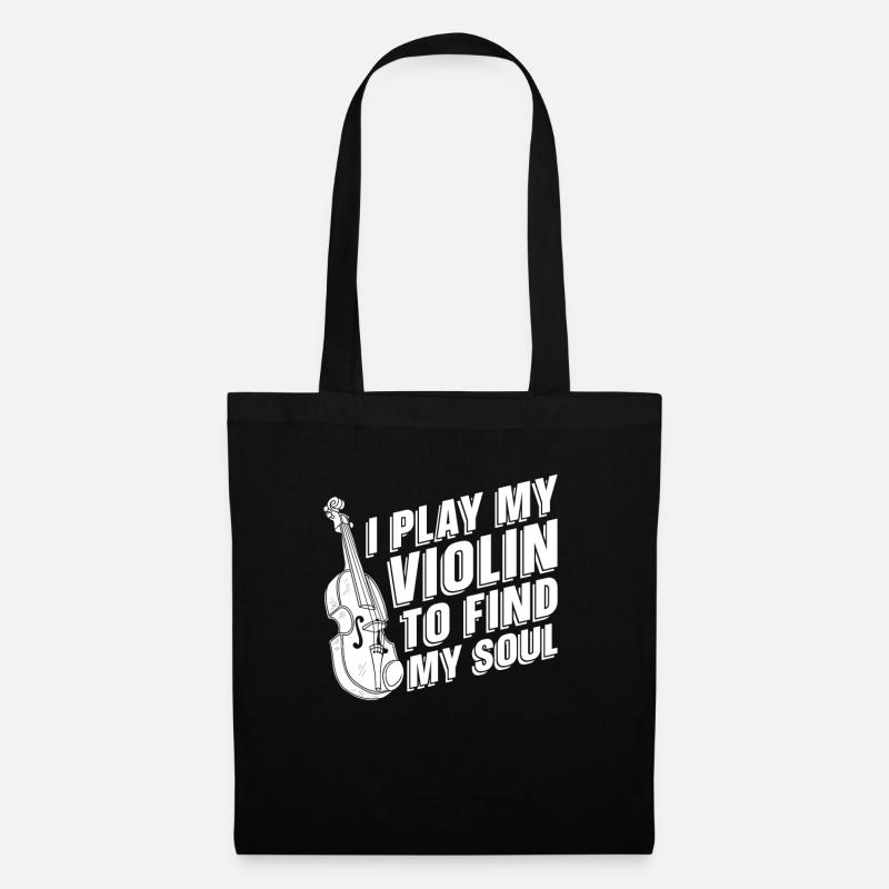 Violine Geige - Stoffbeutel - Schwarz