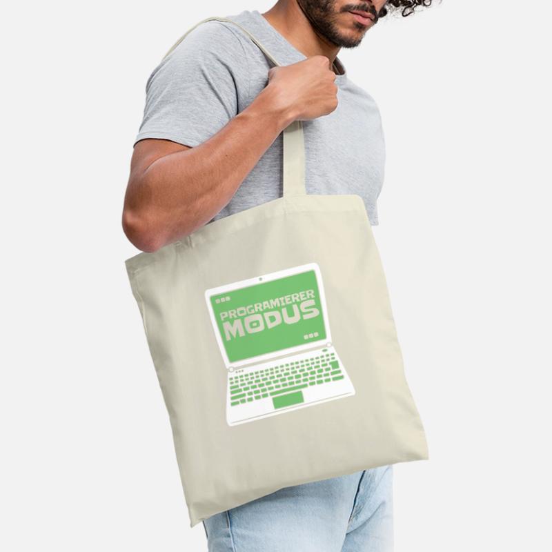Entwickler Coder Programmierer Laptop Stoffbeutel