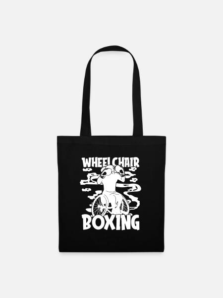 Boxen Boxer Rollstuhl - Stoffbeutel - Schwarz