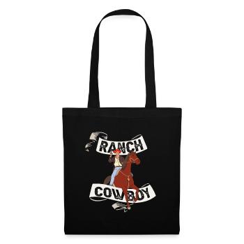 Rodeo Cowboy Lasso Ranch Cowboy - Sac en tissu - noir - Devant
