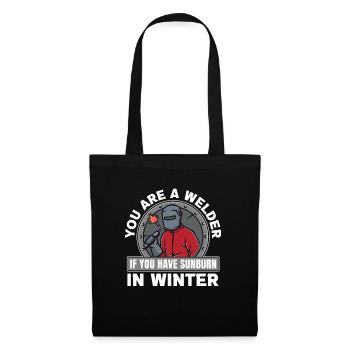 Serrurier Soudeur Coup de soleil - Sac en tissu - noir - Devant