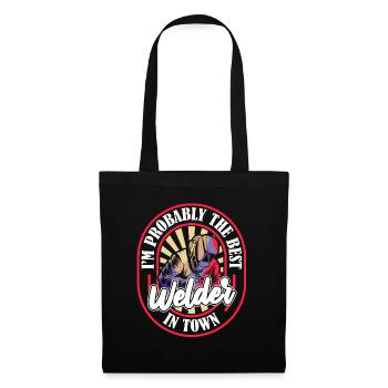 Serrurier soudeur meilleur - Sac en tissu - noir - Devant