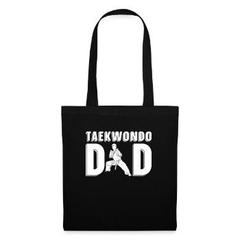 Taekwondo Vater Taekwondo Vater - Stoffbeutel - Schwarz - Vorne