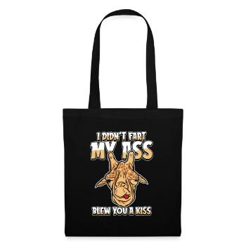 Girafe Je n’ai pas pété mes fesses t’a soufflé un baiser - Sac en tissu - noir - Devant