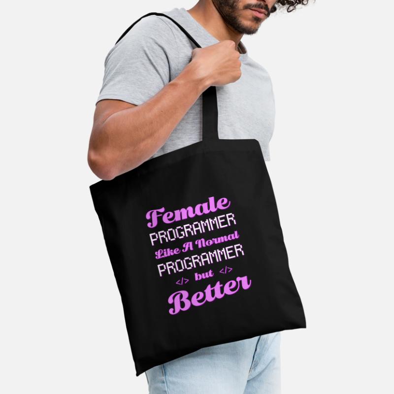 Developer Coder Programmer Female Tote Bag