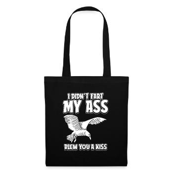 Mouette je n’ai pas pété mes fesses t’a soufflé un baiser - Sac en tissu - noir - Devant