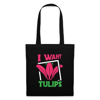 Tulips Cute Tulips - Tote Bag - black - Front