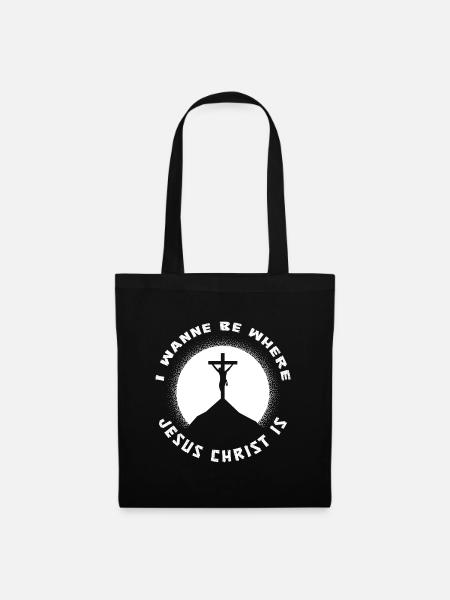 Christ Christentum - Stoffbeutel - Schwarz
