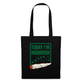Aujourd’hui, je suis Highrish Stoner St. Patrick’s Day - Sac en tissu - noir - Devant