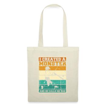 Papa softball - Sac en tissu - nature - Devant