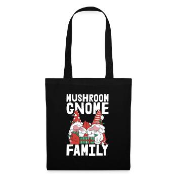 Cueilleurs de champignons Famille des champignons Nain de champignons - Sac en tissu - noir - Devant