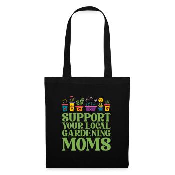 Hobbygärtner Garten Mutter Gärtnerische Mama - Stoffbeutel - Schwarz - Vorne