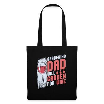 Hobbygärtner Garten Gärtnerischer Vater - Stoffbeutel - Schwarz - Vorne