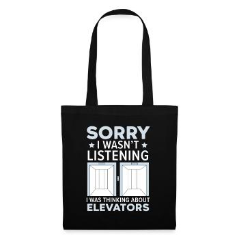 I didn't listen, I daunted elevators - Tote Bag - black - Front