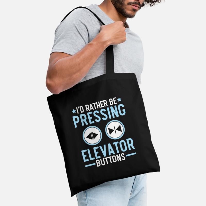 I would rather press elevator buttons elevators Tote Bag