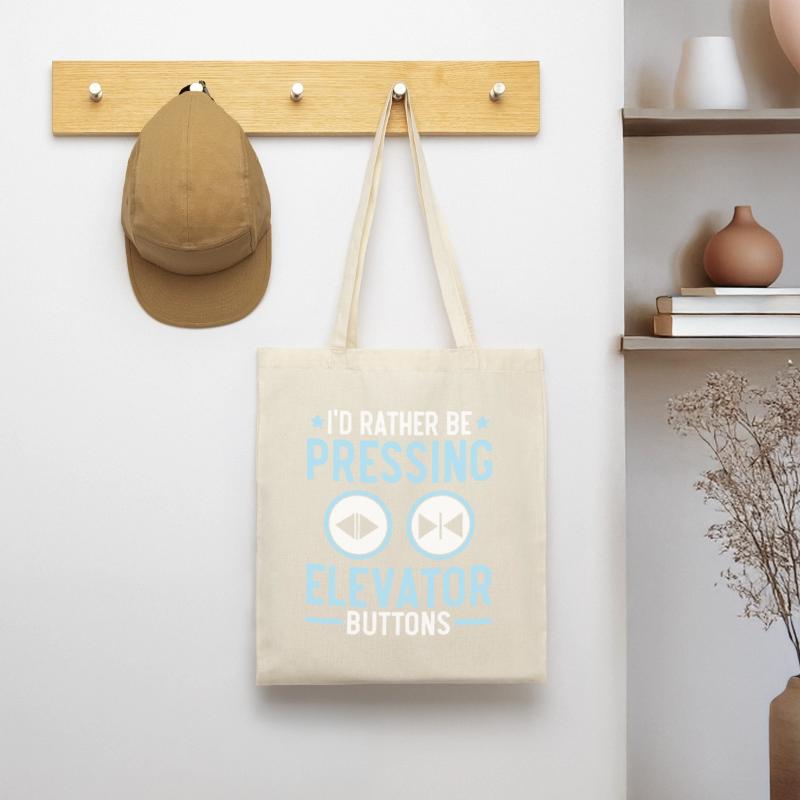 I would rather press elevator buttons elevators Tote Bag