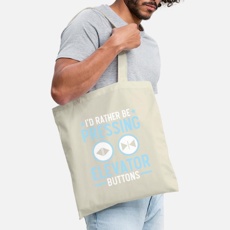 I would rather press elevator buttons elevators Tote Bag