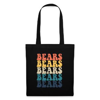 Bears High School Bears Sports Team Retro Bears - Stoffbeutel - Schwarz - Vorne