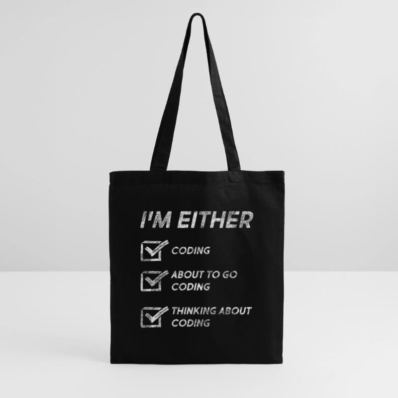 Citations de codage amusantes Codage Love Coder Programmeur Sac en tissu