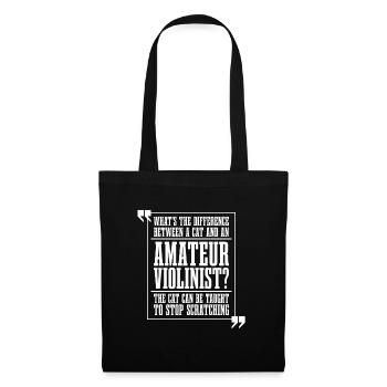 Violin Violin Comic - Tote Bag - black - Front