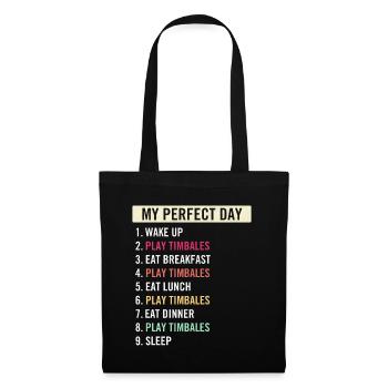 Funny Timbales Quotes Timbalero Instrument Players - Tote Bag - black - Front