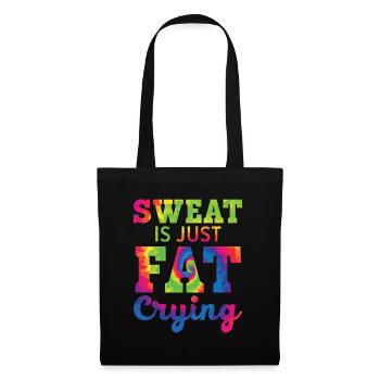 Sweat is just fat, that cries Trainer Gym Fitnes - Tote Bag - black - Front