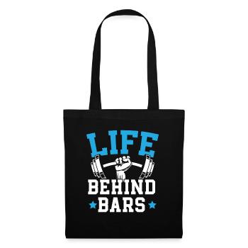 Life Behind Bars Trainer Weightlifting Fitnesses - Tote Bag - black - Front