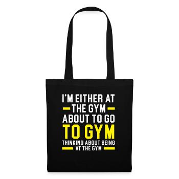 Entraîneur Musculation Haltérophilie Gym Fi - Sac en tissu - noir - Devant