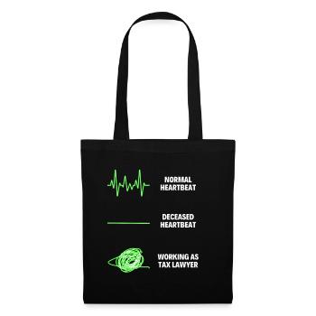 Drôle d’avocat fiscaliste Travailleur Drôle de comptable fiscaliste - Sac en tissu - noir - Devant