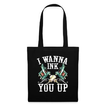 I want to color you tattoo tattoo act - Tote Bag - black - Front