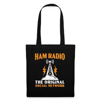 Ham Radio The original social network Ham R - Tote Bag - black - Front