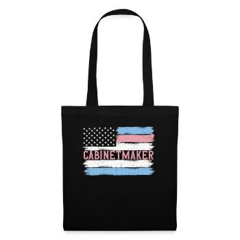Idée cadeau de menuiserie US Pride Carpenter - Sac en tissu - noir - Devant