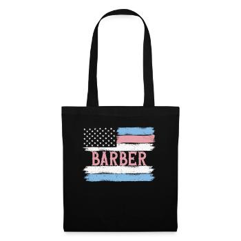 US Pride Hairdresser Stylist Gift Idea - Stoffbeutel - Schwarz - Vorne