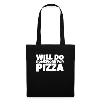 Funny School Pupil Pizza Lover Gift - Tote Bag - black - Front